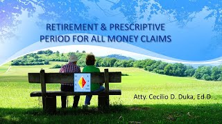 RETIREMENT amp PRESCRIPTIVE PERIOD [upl. by Aba621]