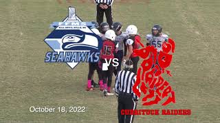 First Flight Middle School Seahawks vs Currituck County Middle School Raiders Football [upl. by Inaniel]