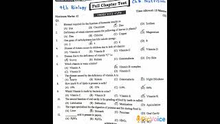 9th Biology chapter 8 most important mcq short question and long question [upl. by Enreval]