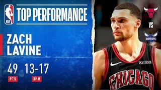 Zach LaVine GOES OFF For CareerHigh 49 PTS with 13 3PM [upl. by Chao]