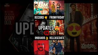 Tollywood Updates EP 8Game Changer Record Daavudi SongMatka release date NaniOdela2 shorts [upl. by Shannon]