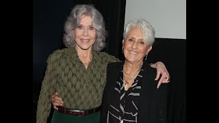 Joan Baez and Jane Fonda in Conversation  Joan Baez I Am A Noise  Live QampA at Film Forum [upl. by Airotciv]