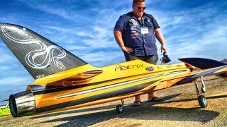 HUGE RC NATRIX SPORT TURBINE JET BY PARITECH  JET POWER 2018 [upl. by Jdavie]