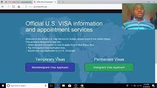 TUTO  COMMENT PRENDRE RENDEZ VOUS A LAMBASSADE DES USA POUR OBTENIR UN VISA [upl. by Oirrad]