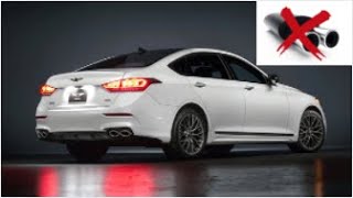 Genesis G80 33 Twin Turbo Sport Muffler Delete [upl. by Luciano911]