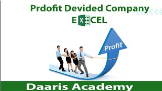 afsomali msExcel profit Devided Company Barashada Computer ka [upl. by Amity]