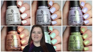 China Glaze Spring 2024 Collection  Live Application Review [upl. by Cassandra900]