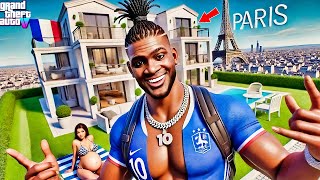 🏠😍Franklin amp Mias Official New Mansion In ParisGTA 5 Real Life Mod Remastered Season 1 [upl. by Zellner]