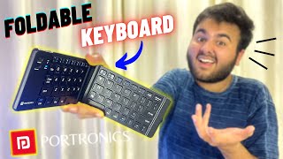 This Keyboard is FOLDABLE  Portronics Chicklet Bluetooth Wireless Keyboard🔥 [upl. by Benil]