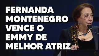 Fernanda Montenegro vence o Emmy Internacional de Melhor Atriz 23112013 [upl. by Hayyifas]