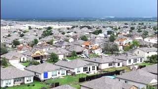 LIVE KWTX Drone over devastated neighborhood near West Adams in Temple Texas [upl. by Saffier]