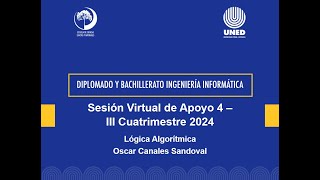 Sesión Virtual de apoyo 4 III Cuatrimestre 2024  Lógica Algorítmica [upl. by Gensler]