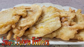 Sweet Potato FritterMadaling Gawin na Meryenda Subukan itong Pritong KamoteKalingkingLimari Vlog [upl. by Amandie279]