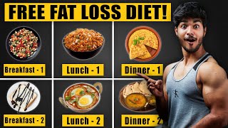 FREE CUTTING DIET PLAN 🔥  Full Day Of Eating For “Weight Loss” 10 KILOS [upl. by Lim]