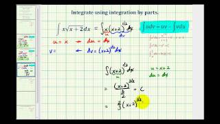 Ex 4 Integration by Parts xsqrtxm [upl. by Ateloiv424]