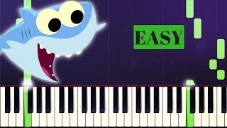 BABY SHARK  Easy Piano Tutorial [upl. by Blossom786]