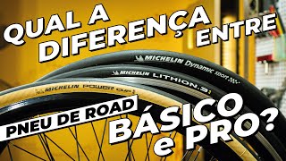 Como saber se um pneu de bike de estrada é básico ou profissional Pedaleria [upl. by Arakahs521]