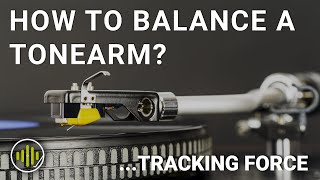 How to Balance a Turntable Tonearm amp Set Tracking Force  Vinyl 101 [upl. by Nynnahs695]