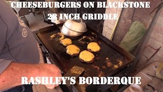 Cheeseburgers on Blackstone 28 in Griddle [upl. by Reiter]