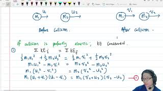 34b BONUS Relative Velocity Derivation amp Coefficient of Restitution  AS Dynamics [upl. by Atews]