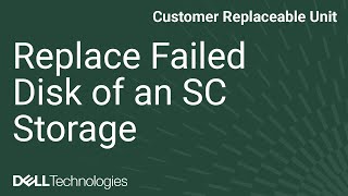 How to Replace a Failed Disk of an SC Series Storage SC7020 SC5020 SCv3020 [upl. by Crystal]