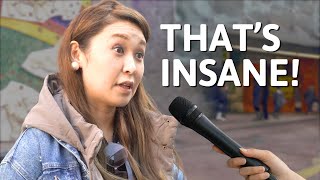 Japanese React To The US Healthcare Costs  Street Interview [upl. by Ynnij662]