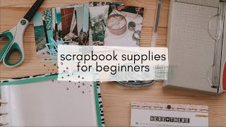 Scrapbook Supplies for Beginners  julimakesthings [upl. by Cheshire894]