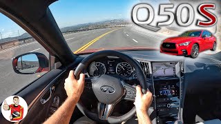 The 2023 Infiniti Q50 Red Sport is an OffBeat Win IF the Price is Right POV Drive Review [upl. by Leyes179]