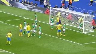 Zlatan Ibrahimovic ● Eire vs Sweden ● Euro 2016 [upl. by Ahsilahs]