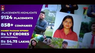 Placements at Chandigarh University  CUCET 2024  CU Admissions [upl. by Eibo]