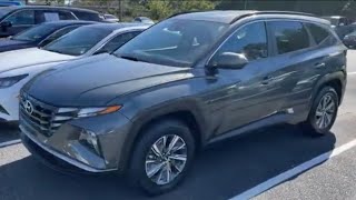 2022 Tucson Hybrid Blue 36MPG Video review  Safety Feature set up easy how too do it 👍 [upl. by Tunk]