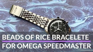 Omega Speedmaster Beads of Rice Aftermarket Bracelet by Uncle Seiko REVIEW [upl. by Eah]