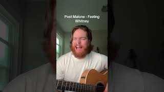 postmalone  Feeling Whitney acoustic cover music postmalone guitar cover [upl. by Nairrot]