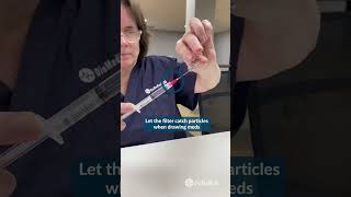 Avoid Glass in Injections needles nofilter safety nurselife training SimulationInnovation [upl. by Radborne]