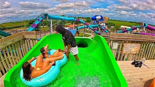 The Kiwi Koaster Water Slide at Lost Island Waterpark [upl. by Archibald]