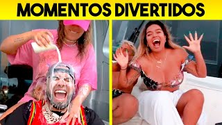 ANUEL AA Y KAROL G  MOMENTOS DIVERTIDOS 2020  Ay Dios Mio [upl. by Nylra97]