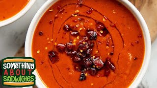 Spicy Roasted Red Pepper Soup [upl. by Bascomb464]