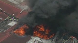 4 firefighters killed in Houston fire [upl. by Enoed729]