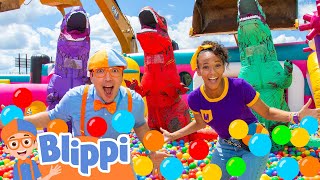 Blippis Biggest Ball Pit Challenge  Blippis Big 10  Educational Videos for Kids [upl. by Musihc]