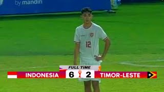 BANTAI ‼️ FULL HIGHLIGHT INDONESIA U19 VS TIMOR LESTE U19  AFF ASEAN CUP U19  Fans Camera [upl. by Eleonore]