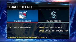 Alex Wennberg traded to New York Rangers [upl. by Anilat854]