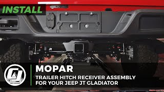 Jeep JT Gladiator Install  Mopar Trailer Hitch Receiver Assembly [upl. by Edmea968]