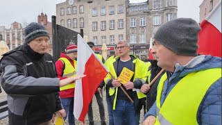 Protest rolników w Kościerzynie [upl. by Jonah]