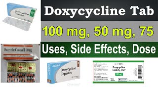 Doxycycline capsules ip 100mg in hindi Uses Side Effects Dosage  Doxycycline 50 mg [upl. by Naima66]