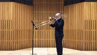 Basscontrabass trombone audition excerpts quotTurandotquot by Giacomo Puccini [upl. by Nomor496]