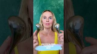 Use Ice Globes To Firm Up Your Skin faceexercises [upl. by Hanas]