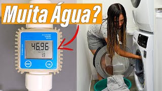 Consumo de Água maquina de lavar roupa Frontal  É ECONÓMICA [upl. by Eisset]