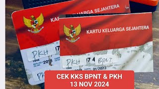 13 NOV CEK SALDO KKS BPNTampPKH [upl. by Demeyer808]