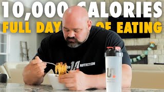 FULL DAY OF EATING TO BE THE STRONGEST MAN ON EARTH  10432 CALORIES [upl. by Olivie]