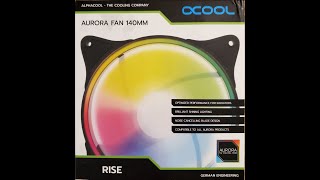 Alphacool Rise Aurora Fan 140mm PWMJST ARGB 24837 Fan Review Pt 1 [upl. by Scharf]